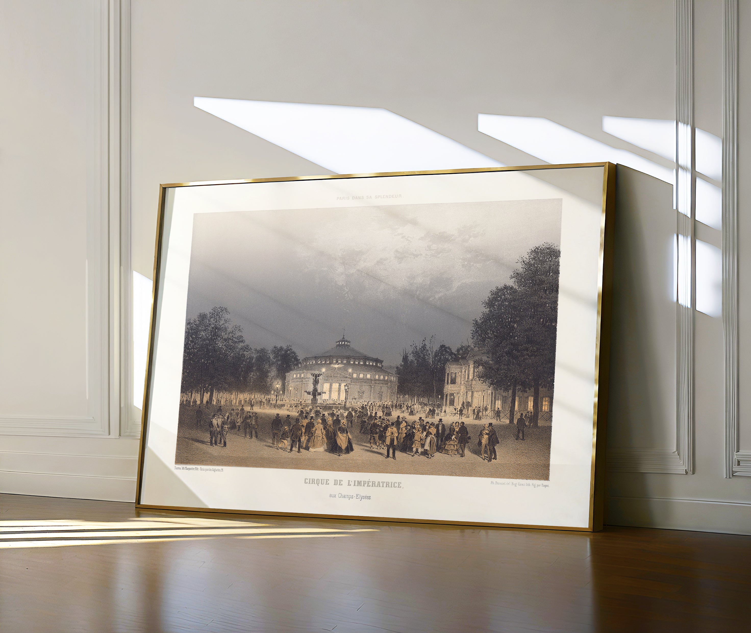 CIRQUE DE L’IMPÉRATRICE - CHAMPS-ÉLYSÉES, PARIS LITHOGRAPH, C.1860