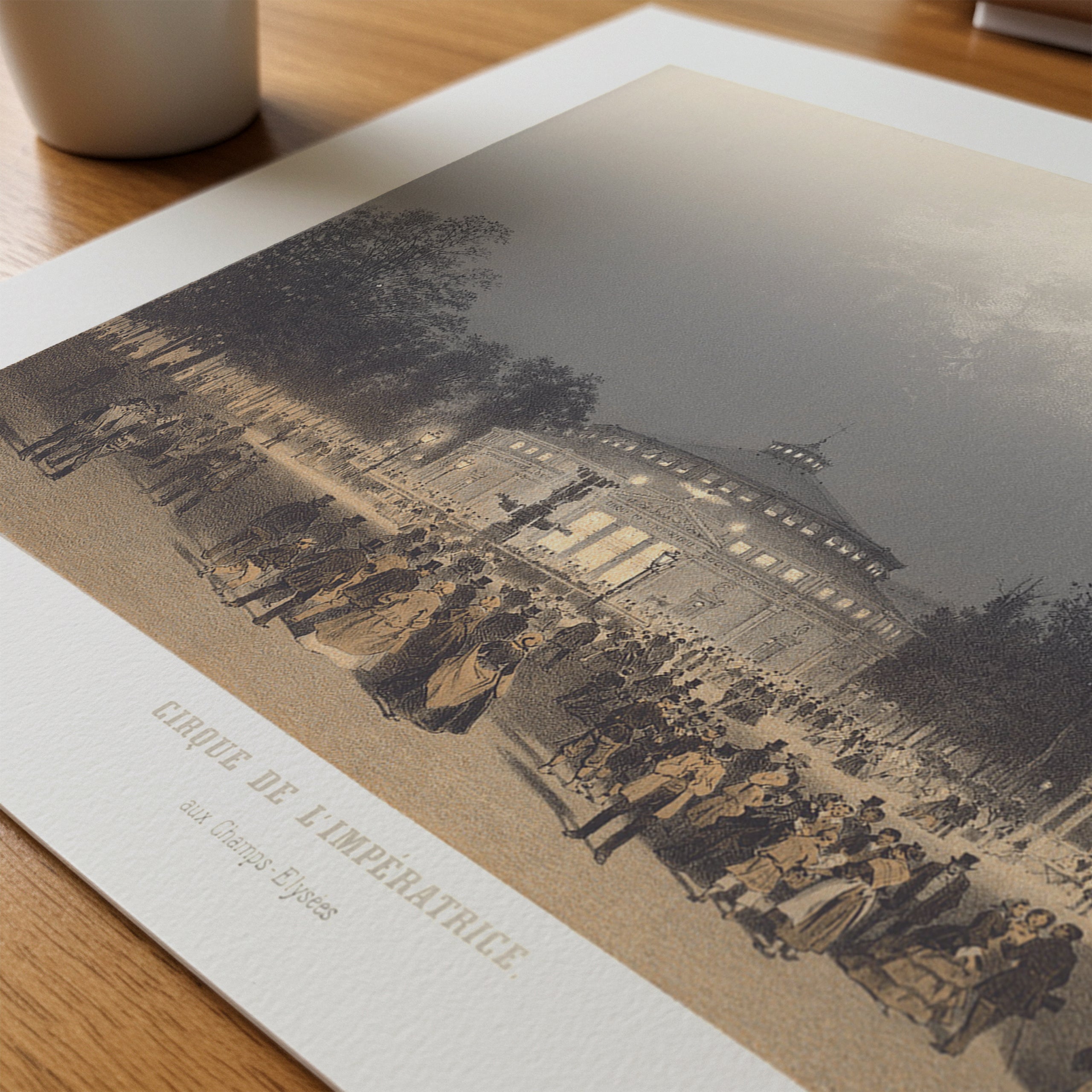 CIRQUE DE L’IMPÉRATRICE - CHAMPS-ÉLYSÉES, PARIS LITHOGRAPH, C.1860